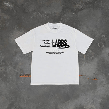 ADMIN TEE FADED WHITE